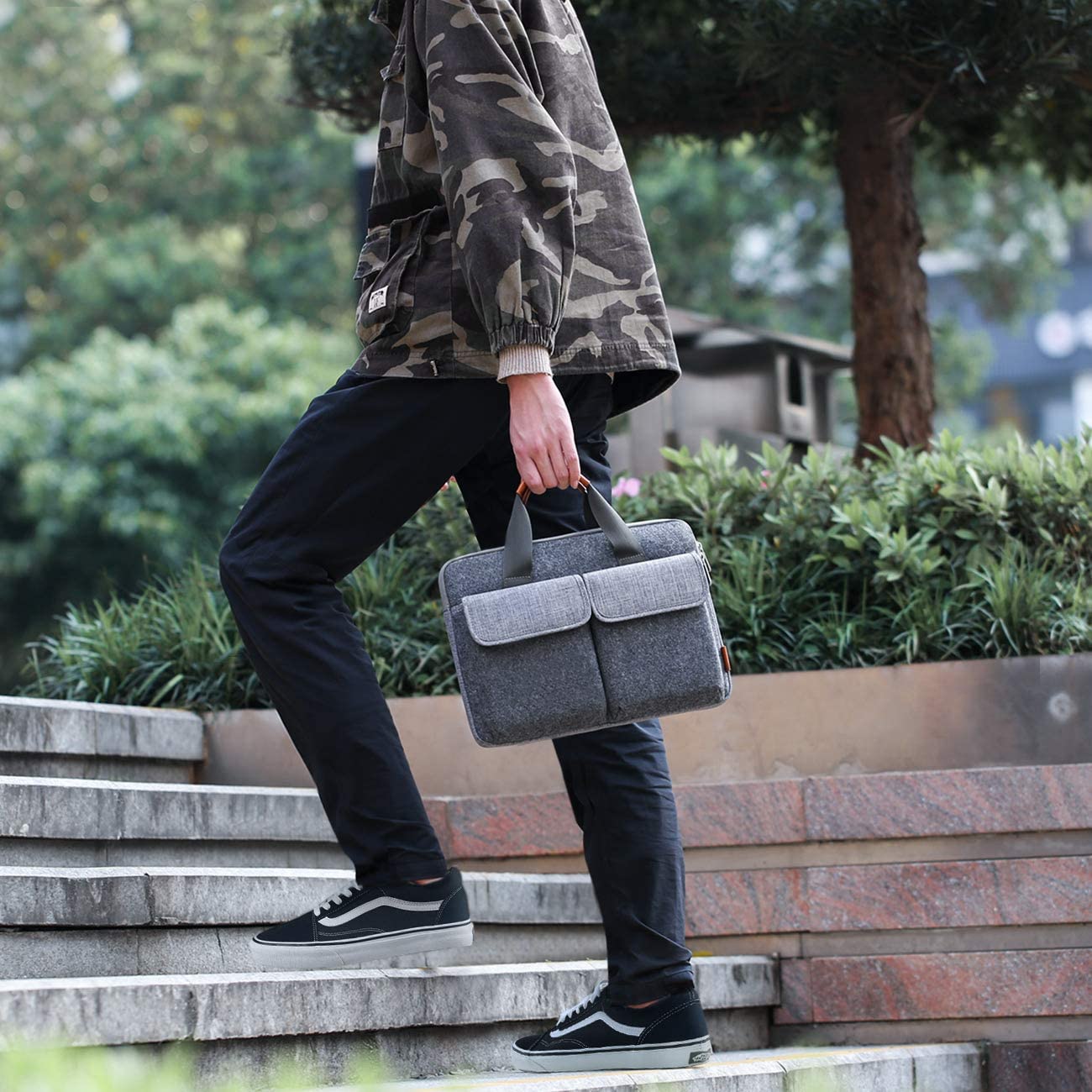 13-13.3インチ MacBook Pro/Air/Surface Laptop ラップトップスリーブケース　LB02001，dark gray - Inateckバックパックジャパン