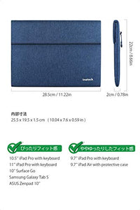 9.7-11インチ iPad Pro/Air/Surface Go/ Galaxy Tab ラップトップスリーブ  LB01003-11, Blue - Inateckバックパックジャパン