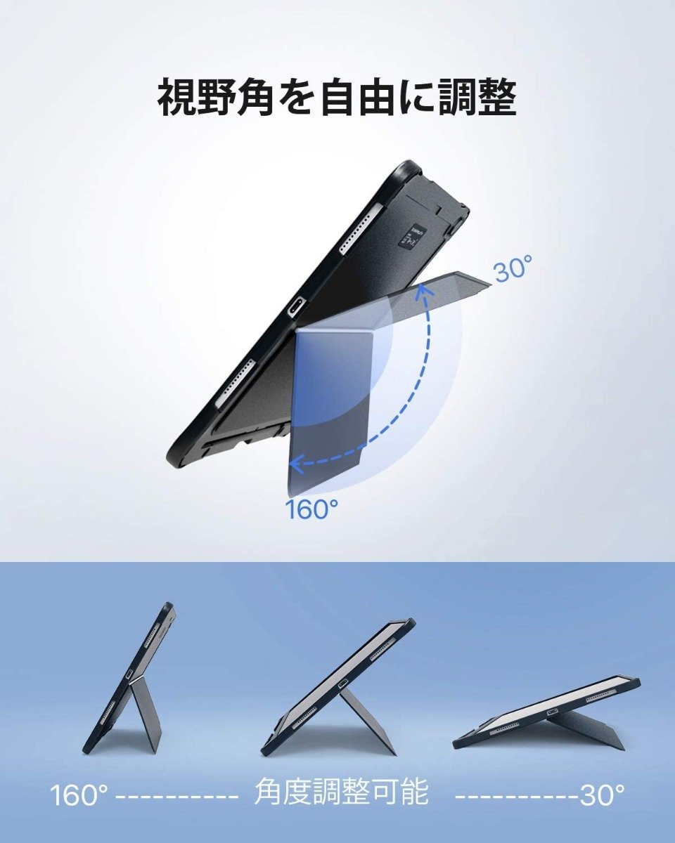 Inateck iPad Pro 12.9 対応キーボードケース 2018 第3世代専用 キックスタンド付き、取り外し可能、KB02010 - Inateckバックパックジャパン