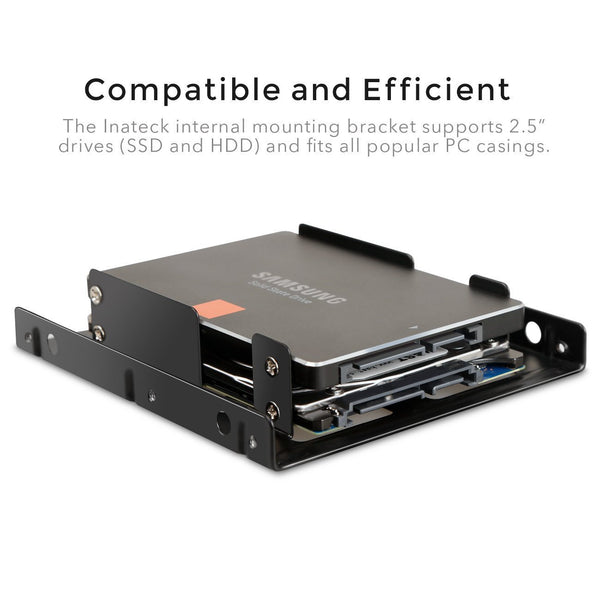 セット】Inateck 2個2.5インチHDD・SSD取り付け可能の変換フレーム