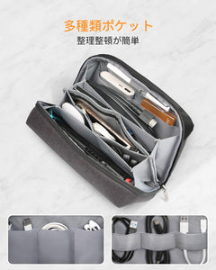 収納ポーチ 折り紙スタイル 超強収納力 旅行 出張 AB03002，black - Inateckバックパックジャパン