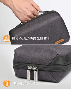 収納ポーチ 折り紙スタイル 超強収納力 旅行 出張 AB03002，black - Inateckバックパックジャパン