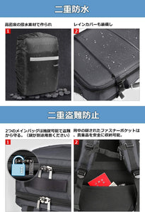30L 15.6インチラップトップ ビジネ スラベルバックパックBP03002，gray - Inateckバックパックジャパン