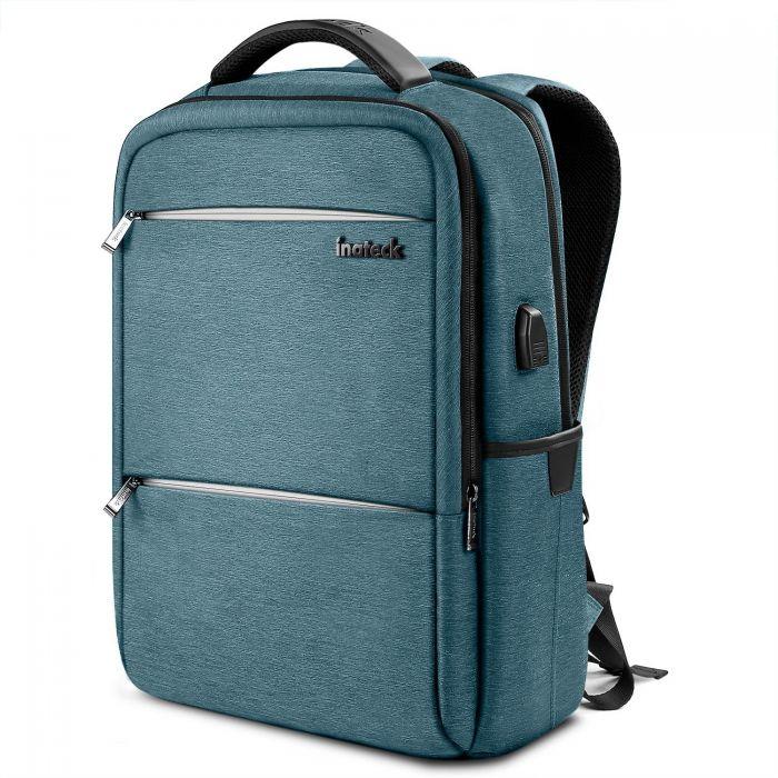 15.6インチ ラップトップバックパック USB充電ポート付き 撥水加工　CB1001，blue - Inateckバックパックジャパン