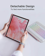 画像をギャラリービューアに読み込む, Inateck iPad Pro 11 キーボードケース 第1世代と第2世代対応、DIYバックライト付き、分離式、KB02005 pink - Inateckバックパックジャパン
