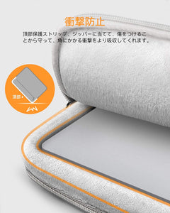 13インチMacBook Pro /Air/12.3インチSurface Pro ラップトップスリーブ LB01004-13SL，gray - Inateckバックパックジャパン