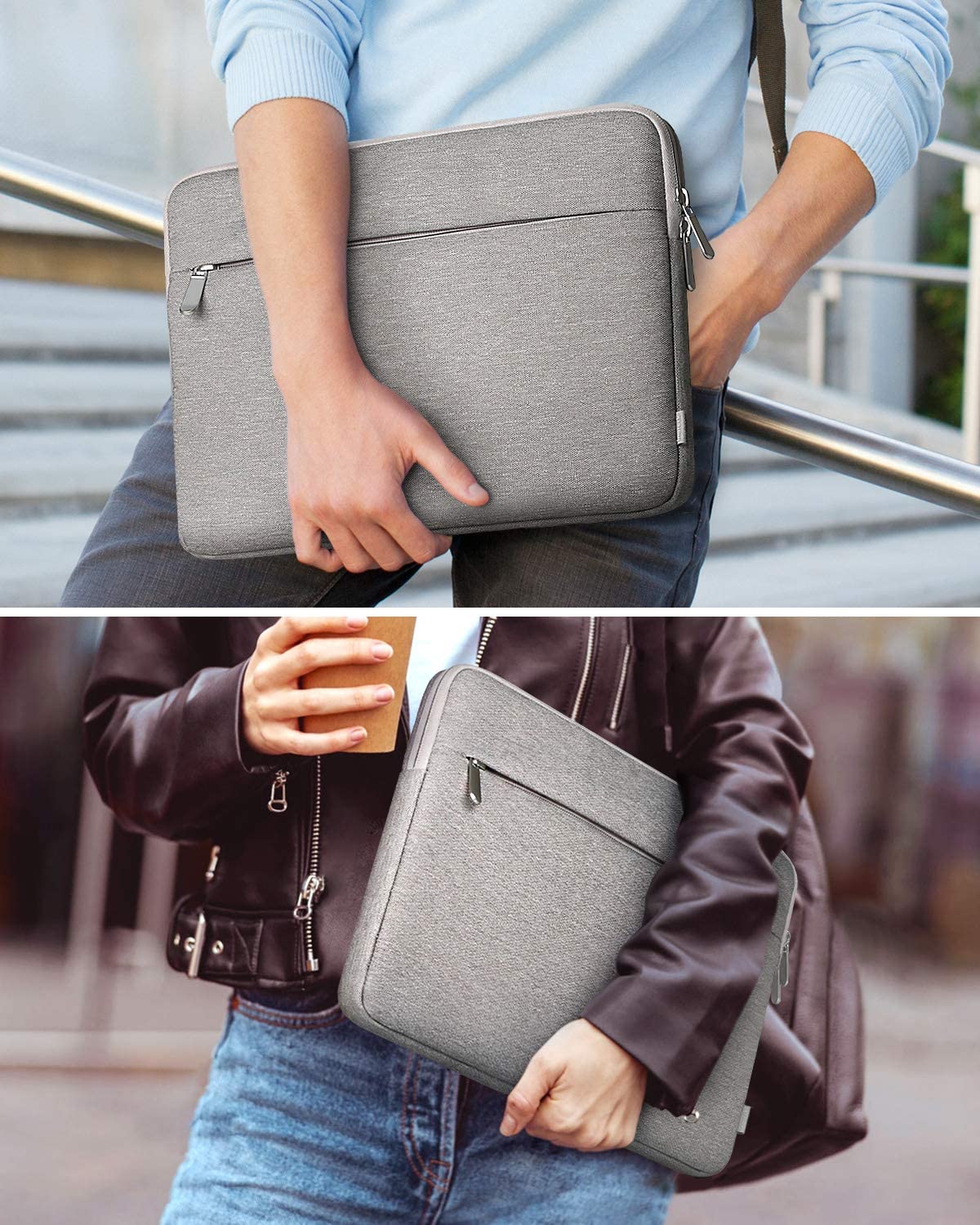 13インチMacBook Pro /Air/12.3インチSurface Pro ラップトップスリーブ LB01004-13SL，gray - Inateckバックパックジャパン