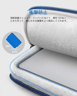 画像をギャラリービューアに読み込む, 13インチ /13インチ New MacBook Pro 2020-2016/Surface Pro X/7/6/5/4/3/12.9 iPad Pro 2020-2018 対応 PCインナーバッグ LB01004-13L，blue - Inateckバックパックジャパン
