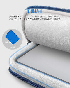 13インチ /13インチ New MacBook Pro 2020-2016/Surface Pro X/7/6/5/4/3/12.9 iPad Pro 2020-2018 対応 PCインナーバッグ LB01004-13L，blue - Inateckバックパックジャパン