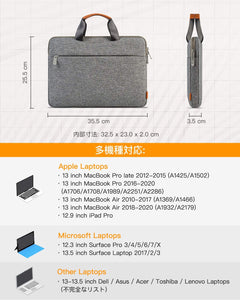 13-13.3インチ MacBook Air/Pro Surface Pro X/7/6/5/4 /3 Surface Laptop/Surface Bookラップトップスリーブケース LB02008-13 gray - Inateckバックパックジャパン