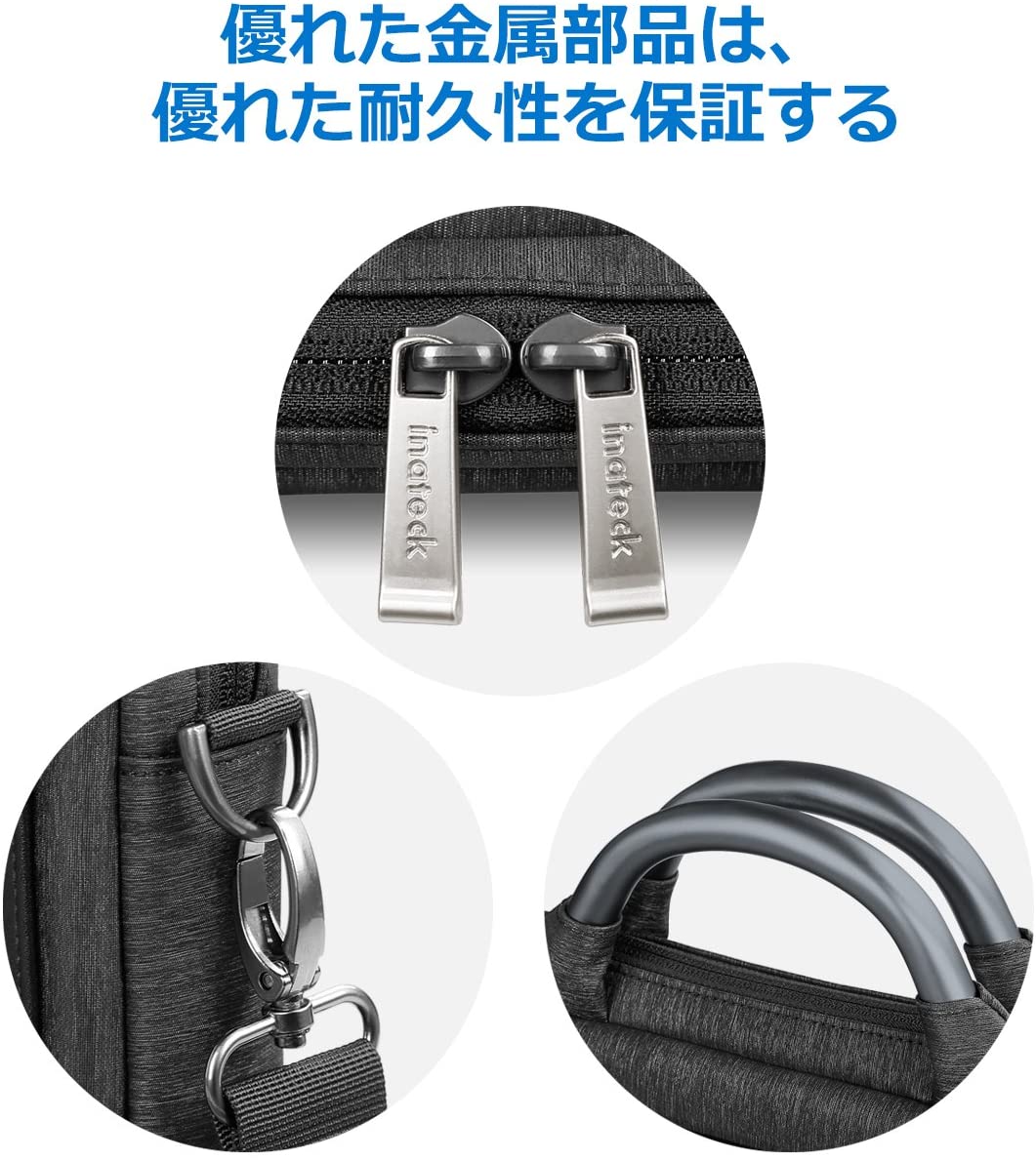 13.5-15インチ Microsoft Surface Book/New MacBook Pro ハンドヘルドバッグ LB1406，black - Inateckバックパックジャパン