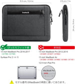 画像をギャラリービューアに読み込む, 12.9 -13インチ MacBook Pro/Surface pro/iPad pro ラップトップスリーブ LC1307，black - Inateckバックパックジャパン
