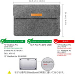 画像をギャラリービューアに読み込む, 12.9-13インチMacBook Air/Pro/Surface Pro/ iPad pro ラップトップスリーブ SP1003, dark gray - Inateckバックパックジャパン
