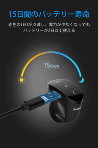 2.4GHz ワイヤレス フィンガープレゼンター 、PPT、Keynote、Googleスライド用リモート、15日間動作可能、充電式、WP2002 - Inateckバックパックジャパン