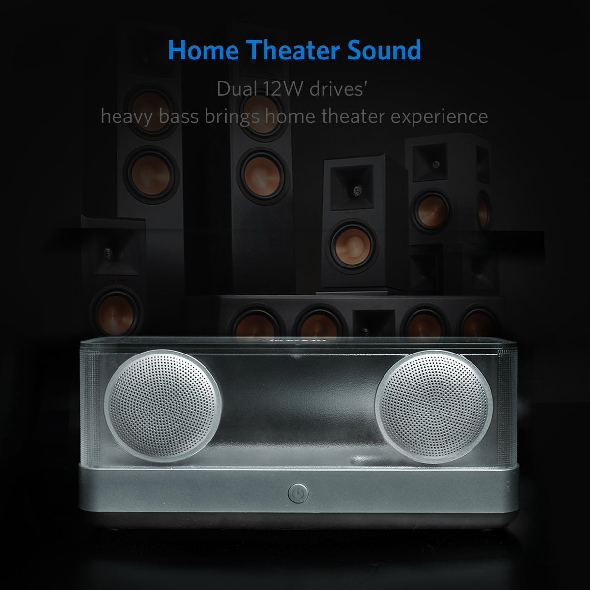 希少 inateck スケルトン Bluetoothワイヤレススピーカー