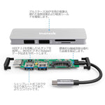 画像をギャラリービューアに読み込む, Inateck アルミ製 USB3.1 Gen1タイプCハブ/アダプタ，シルバー，TCH4001 - Inateckバックパックジャパン
