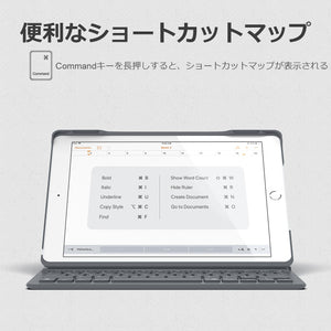 Inateck iPad 第6世代（2018）、第5世代（2017）、iPad Air 1用 キーボードカバー,ダークグレー、BK2003 - Inateckバックパックジャパン