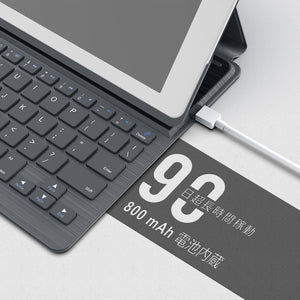 Inateck iPad 第6世代（2018）、第5世代（2017）、iPad Air 1用 キーボードカバー,ダークグレー、BK2003 - Inateckバックパックジャパン