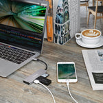 画像をギャラリービューアに読み込む, Inateck アルミ製 USB3.1 Gen1タイプCハブ/アダプタ，シルバー，TCH4001 - Inateckバックパックジャパン
