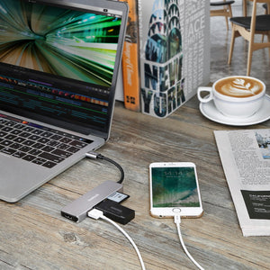 Inateck アルミ製 USB3.1 Gen1タイプCハブ/アダプタ，シルバー，TCH4001 - Inateckバックパックジャパン