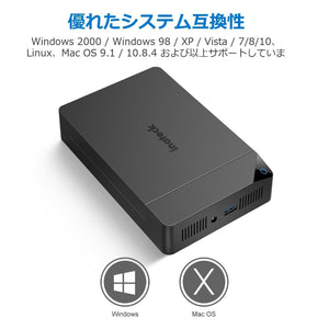 Inateck 2.5/3.5インチSATA HDDおよびSSD用USB 3.0 - SATAハードドライブ外付けエンクロージャ（FE3002） - Inateckバックパックジャパン