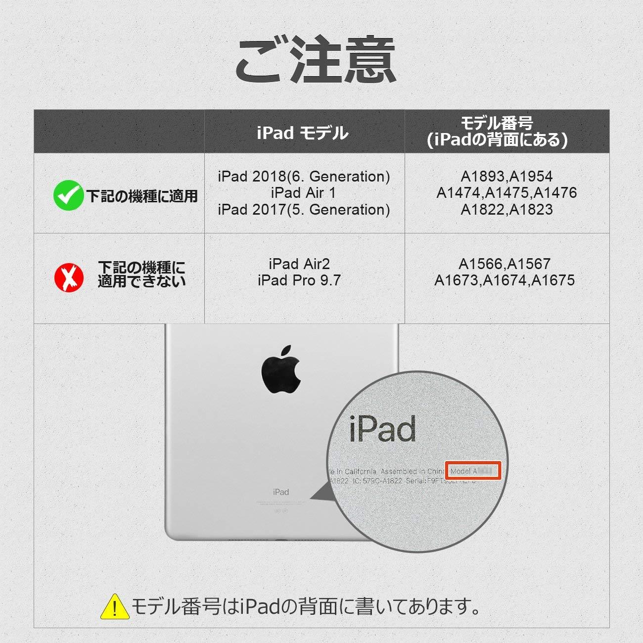 Inateck バックライト付きiPadキーボードカバー, ブラック, KB02002 - Inateckバックパックジャパン
