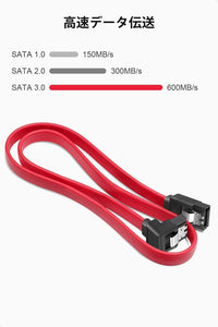 Inateck 48cmSATAケーブル、 90°直角コネクタ付き、 SA04005 - Inateckバックパックジャパン