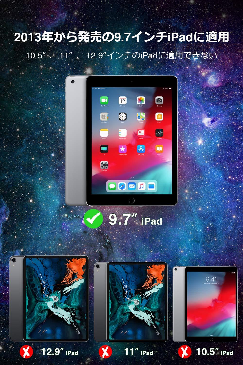 Inateck iPad 9.7キーボードケース、DIYバックライト付き、分離式、KB02008 - Inateckバックパックジャパン